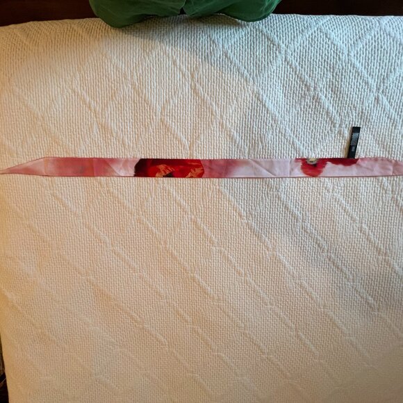 Ted Baker Tie/Ribbon Recycled Polyester Red and White - Picture 14 of 14